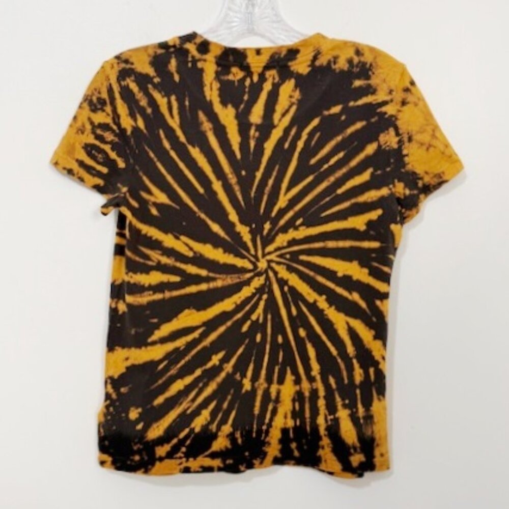 Standard James Perse Vintage Little Boy Tie Dye Tee T-Shirt Black Orange Size 0 - Picture 2 of 4
